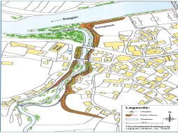 Lageplan zur Hochwasserfreilegung Miltach