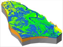 Hydrogeologisches Grundwassermodell in 3D