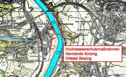Übersichtslageplan der Ortschaft Sinzing